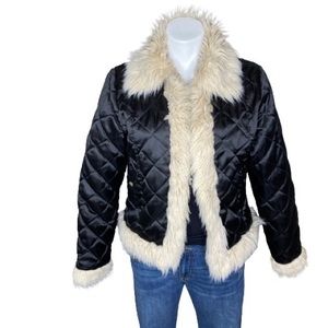Learsi Faux Fur Black Jacket